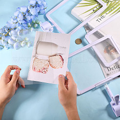 Clear Rectangle Message Photo Holders with PVC Memo Clips&nbsp;AJEW-WH0248-814