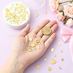 70Pcs 14 Styles 201 & 304 Stainless Steel Chain Extender Drop&nbsp;STAS-CJ0003-17