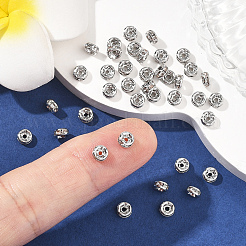 SHEGRACE Brass Micro Pave Clear Cubic Zirconia Spacer Beads&nbsp;XGRQ1U564-307P