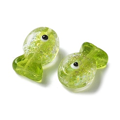 Handmade Foil Lampwork Fish Beads&nbsp;FOIL-Z001-01C