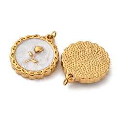 304 Stainless Steel Enamel Pendants&nbsp;STAS-U061-51G-02A