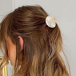 酢酸爪ヘアクリップ 2種類 2個  女性と女の子のためのヘアアクセサリー  ミックスカラー  41.5x32.5~51.5x27.5~33mm  1個/スタイル&nbsp;PHAR-GO0001-08