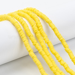 Handmade Polymer Clay Beads Strands&nbsp;X-CLAY-R089-4mm-073