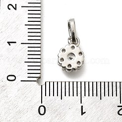 Brass Micro Pave Cubic Zirconia Pendants&nbsp;KK-Z093-41P