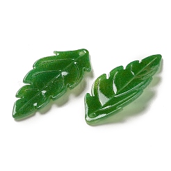 アクリルパーツ  葉  グリーン  27~28x12~13x2~3mm  穴：0.9~1mm&nbsp;SACR-C002-09