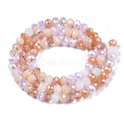 Electroplate Glass Beads Strands&nbsp;EGLA-N002-12I