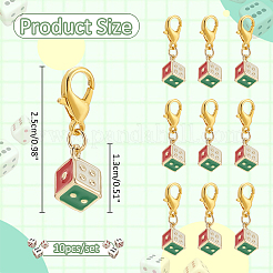 Alloy Enamel Pendant Stitch Markers&nbsp;HJEW-AB00601