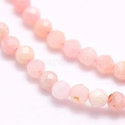 Natural Pink Opal Beads Strands&nbsp;G-F509-05-4mm