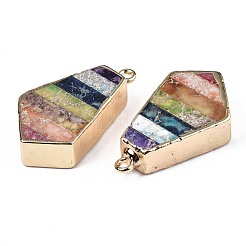 Rainbow Color Natural Imperial Jasper Pendants&nbsp;G-S359-329