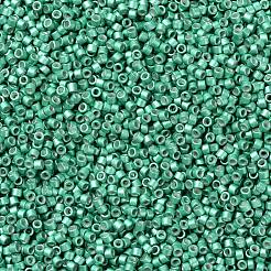MIYUKIデリカビーズ  シリンダー  日本製シードビーズ  11/0  （db1182)亜鉛メッキセミフロストダークミント  1.3x1.6mm  穴：0.8mm  約2000個/10g&nbsp;X-SEED-J020-DB1182