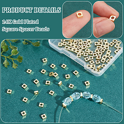 100Pcs Brass Spacer Beads&nbsp;KK-BC0012-54A