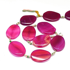 Natural Banded Agate/Striped Agate Beads Strands&nbsp;G-L544-027
