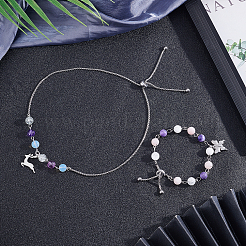12Pcs 2 Style Adjustable 304 Stainless Steel Bracelet Making&nbsp;MAK-UN0001-22