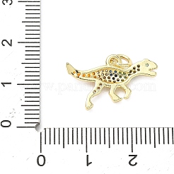 Brass Micro Pave Cubic Zirconia Pendants&nbsp;ZIRC-I356-10G