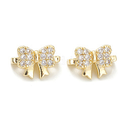 Rack Plating Brass Pave Cubic Zirconia Slide Charms&nbsp;KK-G464-05LG