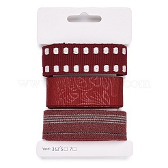 9 Yards 3 Styles Polyester Ribbon&nbsp;SRIB-A014-A02