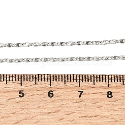 ユニセックス 304 ステンレススチール ルマキナ チェーンネックレス  ステンレス鋼色  18.07インチ（45.9cm）&nbsp;NJEW-K305-13P