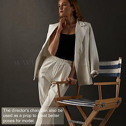 Stripe Pattern Canvas Cloth Chair Replacement&nbsp;DIY-WH0283-63A