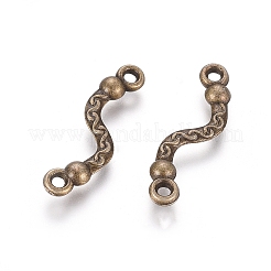 Tibetan Style Bar Links/Connectors&nbsp;LS-TIBEP-EA8137YKG-AB-FF
