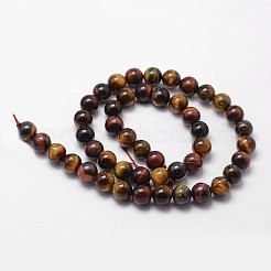 Natural Tiger Eye Bead Strands&nbsp;X-G-D840-86-8mm