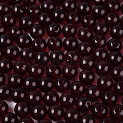 FGB透明ガラスシードビーズ  ラウンド  丸い穴  暗赤色  8~8.5mm  穴：1.4~1.6mm  約690個/ポンド&nbsp;SEED-N013-01C-19