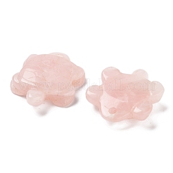 天然ローズクォーツ彫刻ペンダント  亀のチャーム  33~41x24~31.5x7.5~8mm  穴：3~3.2mm&nbsp;G-K383-07