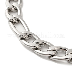 304 Stainless Steel Figaro Chain Bracelets&nbsp;BJEW-L673-027P