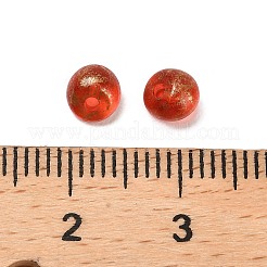 透明なアクリルビーズ  ファイヤーブリック  5x4mm  穴：1.2mm  約100個/セット&nbsp;OACR-E038-01A