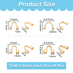 160Pcs 4 Styles 304 Surgical Stainless Steel Wire Guardian and Protectors&nbsp;STAS-NB0002-06