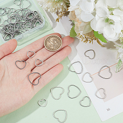 DIY 304 Stainless Steel Heart Dangle Earrings Making Kit&nbsp;DIY-DR0001-41