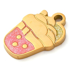 304 Stainless Steel Enamel Pendants&nbsp;STAS-M105-31G-01