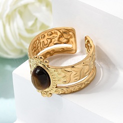 304 Stainless Steel Cuff Open Rings&nbsp;RJEW-F213-02G-11