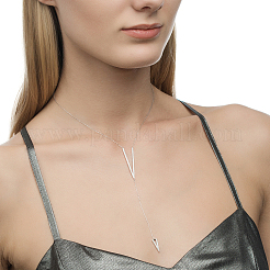 S925 Silver Zircon Y Letter Necklace Elegant Simple Daily Wear Pendant Jewelry&nbsp;NF7167