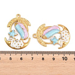 304 Stainless Steel Enamel Pendants&nbsp;STAS-A143-01F-G