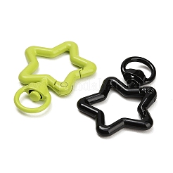 Spray Painted Alloy Swivel Snap Hook Clasps&nbsp;AL-CBA5501-01
