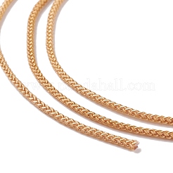 編み込みナイロン糸  染め  結び紐  中国の結び目  工芸品やジュエリー作り  小麦  1.5mm  約13.12ヤード（12m）/ロール&nbsp;NWIR-E023-1.5mm-11