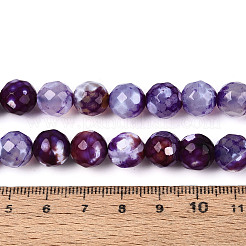 Dyed & Heated Natural Fire Crackle Agate Beads Strands&nbsp;G-N359-01B-07