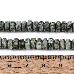 Natural Green Spot Jasper Beads Strands&nbsp;G-N357-14A-08
