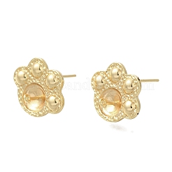 Brass Stud Earring Findings&nbsp;KK-K388-09G