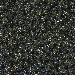 MIYUKIデリカビーズ  シリンダー  日本製シードビーズ  11/0  （db0273)フォレストグリーン裏地トパーズab  1.3x1.6mm  穴：0.8mm  約2000PCS /ボトル  10 G /ボトル&nbsp;SEED-JP0008-DB0273