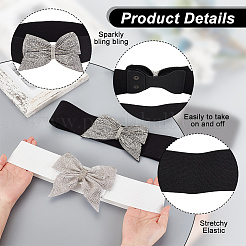 2Pcs 2 Style Polyester Elastic Chain Belt&nbsp;AJEW-GA0006-21