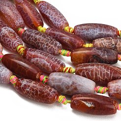 Dyed & Heated Natural Fire Crackle Agate Beads Strands&nbsp;GG-CBAB9C6-A01-01