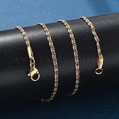 304 Stainless Steel Lumachina Chain Necklaces&nbsp;NJEW-F248-17A-G