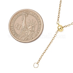 Adjustable 2MM 304 Stainless Steel Cable Chain Lariat Necklace Makings&nbsp;NJEW-JN05859