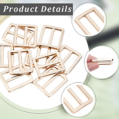 10Pcs Alloy Rectangle Buckles&nbsp;FIND-CY0001-97KCG