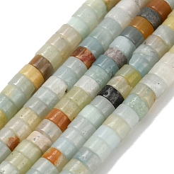 天然フラワーアマゾナイトビーズ連売り  ディスク  ヒシビーズ  4x2~2.5mm  穴：0.7mm  約158~160個/連  14.96''~15.16''（38~38.5センチメートル）&nbsp;G-Z110-A06-2x4mm-02