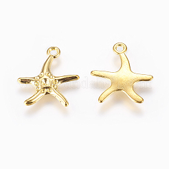Starfish/Sea Stars Alloy Pendant Rhinestone Settings&nbsp;X-EA4033Y-G
