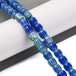 Handmade Lampwork Chevron Beads Strands&nbsp;LAMP-K041-01A-21
