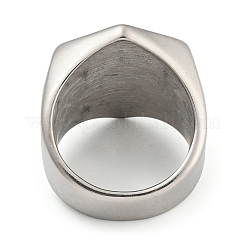 304ステンレスリング  スカル  内径：19mm&nbsp;RJEW-B055-01AS-04