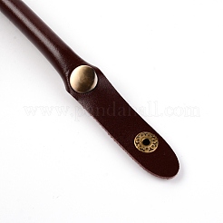 Puレザーバッグストラップ  鉄スナップボタン付き  バッグ交換用アクセサリー  コーヒー  46.2x1.5x1cm&nbsp;FIND-WH0075-17A